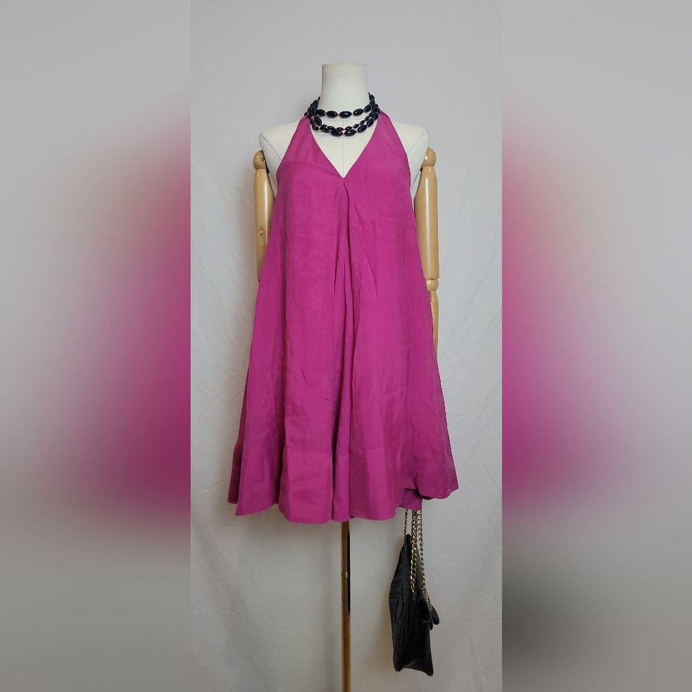 H&M Pink Backless Halter Dress, Size 4